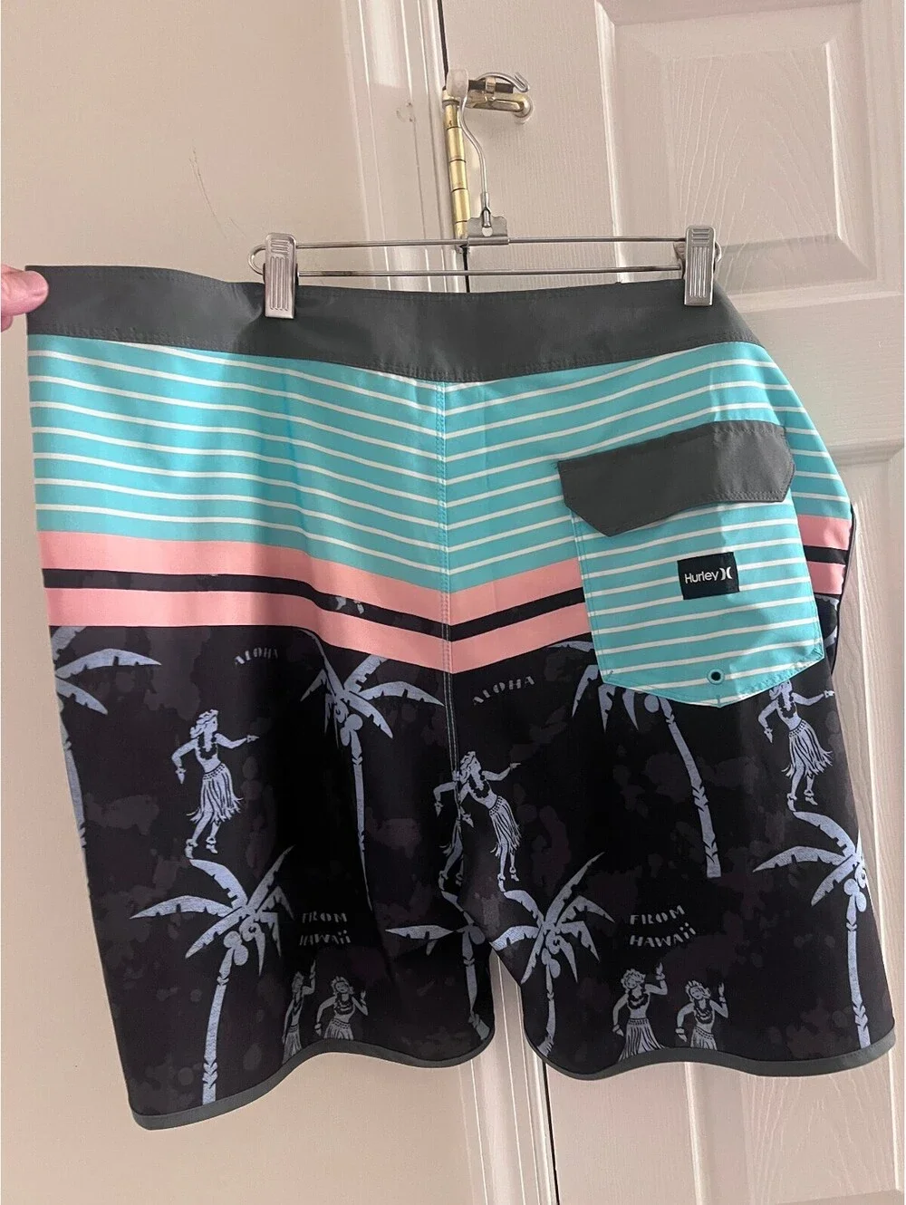 Hurley Men's Size 40 Board Shorts with Tropical Print